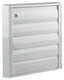 Renson 1006254 - dampkaprooster opbouw 433 alu ral 9010 210x210mm | 2 stuks