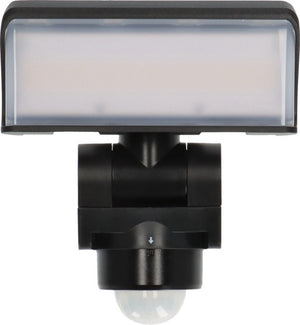 Brennenstuhl led buitenlamp met bewegingsmelder ws 2050 sp1680lm, ip44, 3000k, 180° detectiehoek met tot 10m reikwijdte, met schemeringssensor