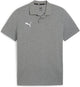 Puma teamgoal casuals polo heren sportshirt - medium gray heather- white