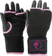Super pro combat gear binnenhandschoenen met bandage zwart roze medium