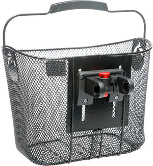 Burgers - new looxs newlooxs toscane klickfix - afneembare fietsmand - stuur - 19 liter - staal - zwart