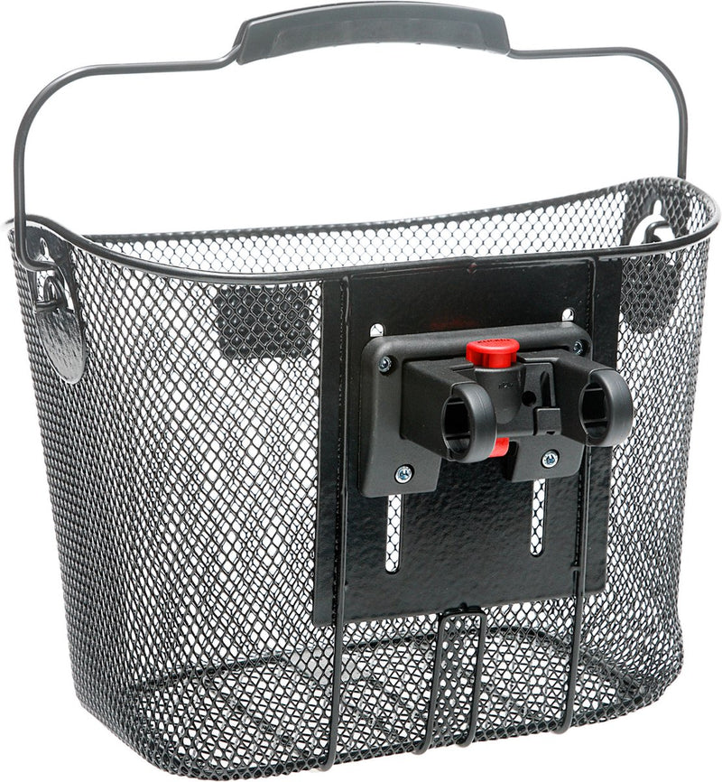 Afbeelding laden in galerijviewer, Burgers - new looxs newlooxs toscane klickfix - afneembare fietsmand - stuur - 19 liter - staal - zwart
