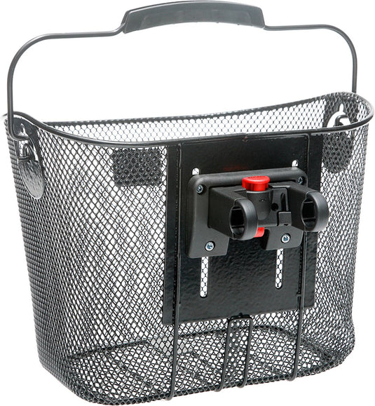Burgers - new looxs newlooxs toscane klickfix - afneembare fietsmand - stuur - 19 liter - staal - zwart
