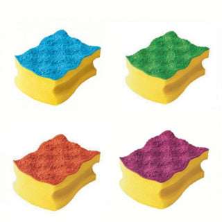 Afbeelding laden in galerijviewer, Vileda schuursponsen pur active colors 4 stuks | 4 stuks
