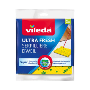 Vileda ultra fresh dweil 60x50 cm 2 stuks