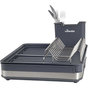 Vileda afdruiprek uittrekbaar 36.5-51.5x30x13.1 cm antraciet zilver
