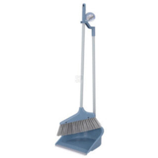 Overige merken stoffer en blik met lange steel blauw