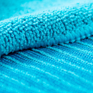 Clean home microvezel vloerdoek blauw 40x60 cm | 6 stuks