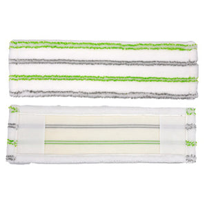 Clean home microvezel dweildoeken wit groen 2 stuks | 6 stuks