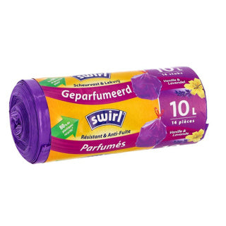 Load image into Gallery viewer, Swirl pedaalemmerzak trekband geparfumeerd 10l 14 stuks | 4 stuks
