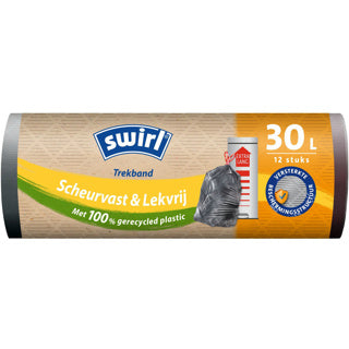 Swirl xl pedaalemmerzakken met trekband 30l 12 stuks
