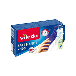 Afbeelding laden in galerijviewer, Vileda handschoen safe hands x100 | 2 stuks
