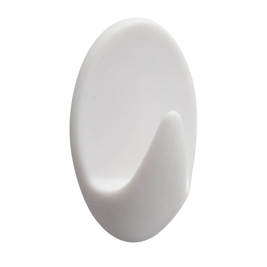 Tiger baseline plakhaak ovaal m wit kunststof set a 4 stuks 15x53x35mm