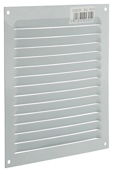 Renson 1015069 - schoepenrooster plat alu wit 200x200mm | 10 stuks