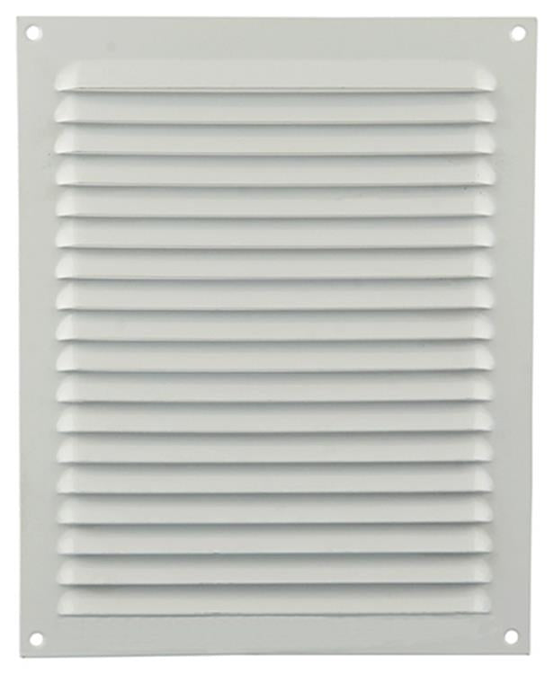 Afbeelding laden in galerijviewer, Renson 1015072 - schoepenrooster plat alu wit 200x250mm | 10 stuks

