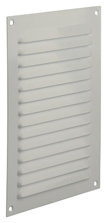 Afbeelding laden in galerijviewer, Renson 1006303 - schoepenrooster vlak alu ral 9010 150x200mm | 10 stuks
