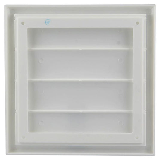 Renson 1006374 - dampkaprooster opbouw 733 pvc ral 9010 187x187mm | 2 stuks