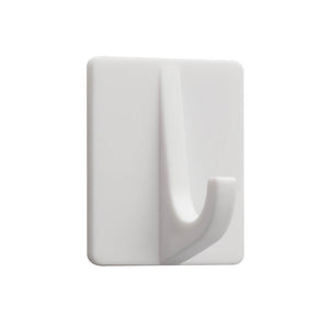 Tiger baseline plakhaak rechthoek kunststof wit set a 4 stuks 32x42x31mm