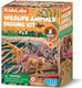 4m opgraafkit - wilde dieren - wetenschap en spel - 2 dieren-12 variëteiten - kidzlabs - 5 jaar
