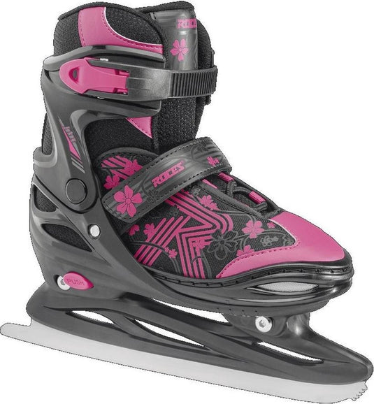 Roces – jokey ice 3.0 – ijshockeyschaatsen – schaatsen kinderen – zwart roze – verstelbaar 4 maten comfort warmvoering – maat 38-41