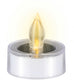 Arti casa solar theelichtjes set van 2 - solar kaarsen warm wit licht - theelichtjes voor buiten ip44 - zonne-energie kaarsen ø5.5 x 5 cm - wit
