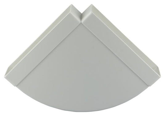 Renson 1006406 - pvc hoekverbinding hor.90° 7016 wit 204x60mm | 3 stuks