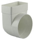 Renson 1006407 - pvc hoekverbinding rechth rond90° 7017 wit ø 100 | 3 stuks