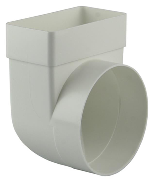 Afbeelding laden in galerijviewer, Renson 1006407 - pvc hoekverbinding rechth rond90° 7017 wit ø 100 | 3 stuks
