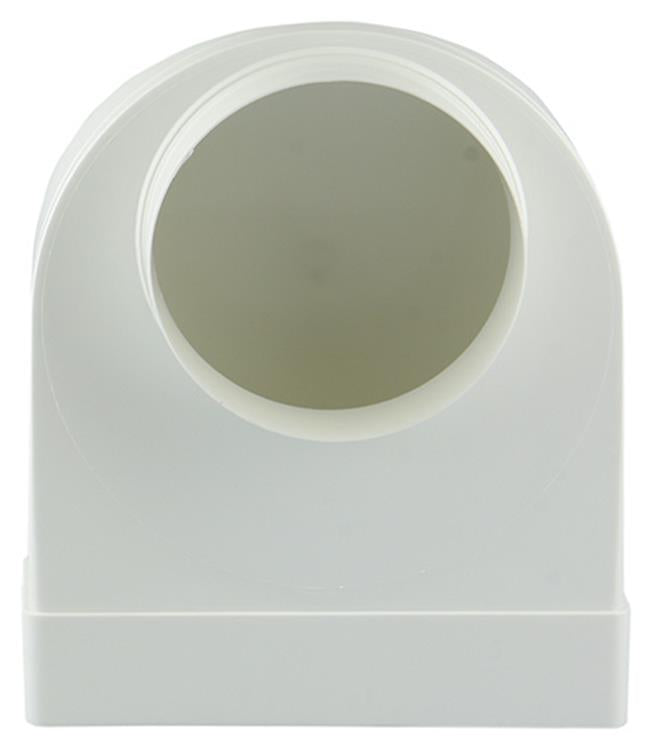 Afbeelding laden in galerijviewer, Renson 1006408 - pvc hoekverbinding rechth rond90° 7017 wit ø 125 | 3 stuks
