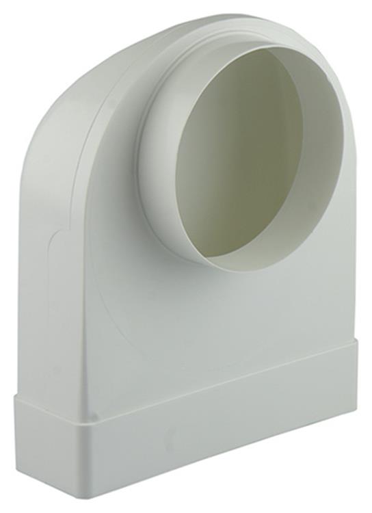Afbeelding laden in galerijviewer, Renson 1006408 - pvc hoekverbinding rechth rond90° 7017 wit ø 125 | 3 stuks
