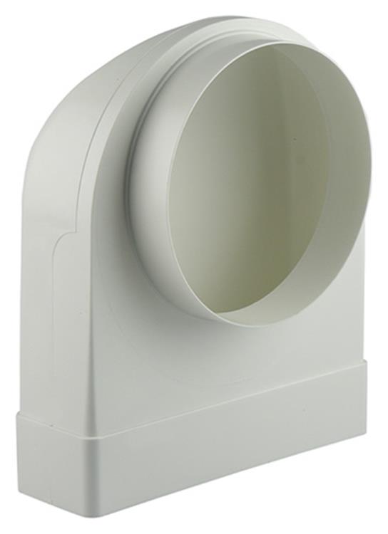 Afbeelding laden in galerijviewer, Renson 1006409 - pvc hoekverbinding rechth rond90° 7017 wit ø 150 | 3 stuks
