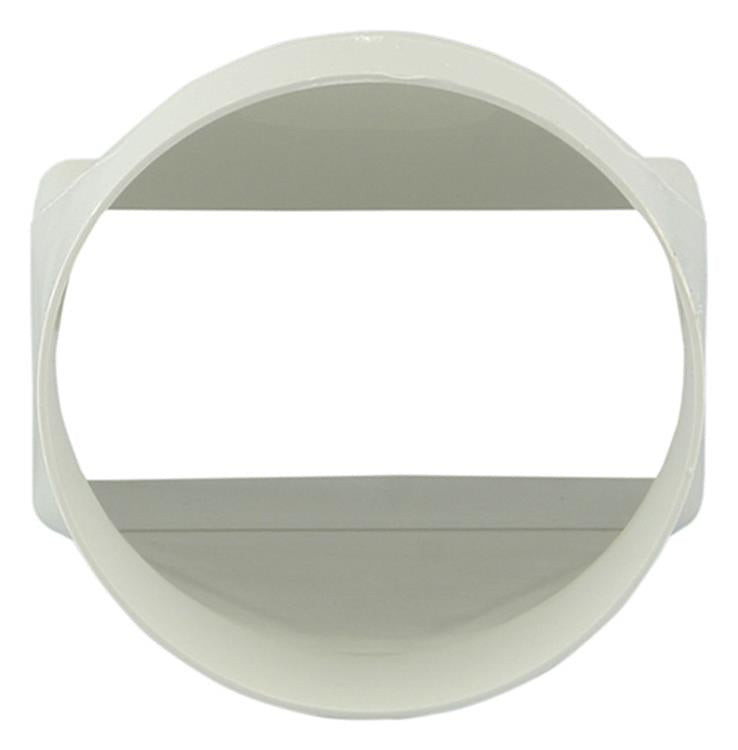 Afbeelding laden in galerijviewer, Renson 1006410 - pvc verbindingsstuk rond rechth. 7021 wit ø 100 | 2 stuks
