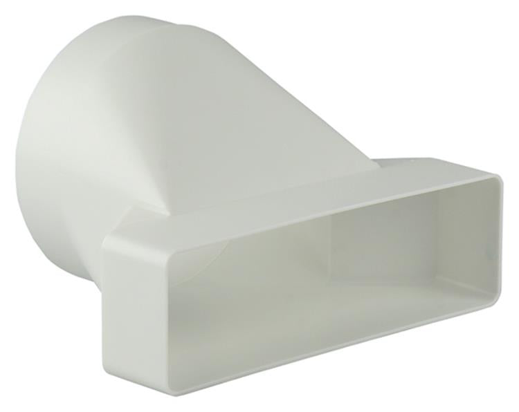 Afbeelding laden in galerijviewer, Renson 1006411 - pvc verbindingsstuk rond rechth. 7021 wit ø 125mm | 2 stuks
