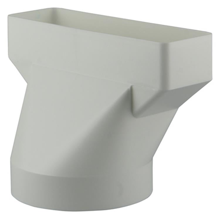 Afbeelding laden in galerijviewer, Renson 1006411 - pvc verbindingsstuk rond rechth. 7021 wit ø 125mm | 2 stuks
