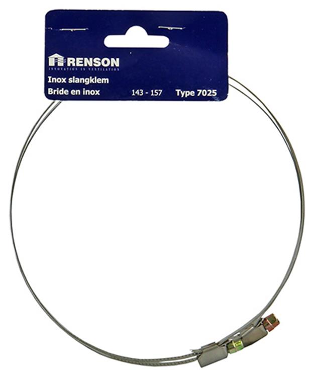 Afbeelding laden in galerijviewer, Renson 1006423 - set 2 st.inox slangklemmen 7025 dia 143-157 | 5 stuks
