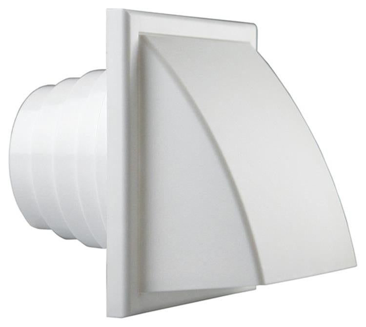 Afbeelding laden in galerijviewer, Renson 1006383 - dampkaprooster 1 klep 741 dia pvc ral 9010 ø100-130 | 2 stuks
