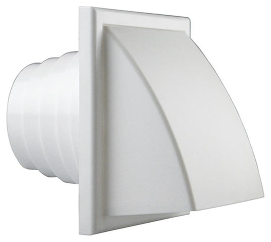 Renson 1006383 - dampkaprooster 1 klep 741 dia pvc ral 9010 ø100-130 | 2 stuks