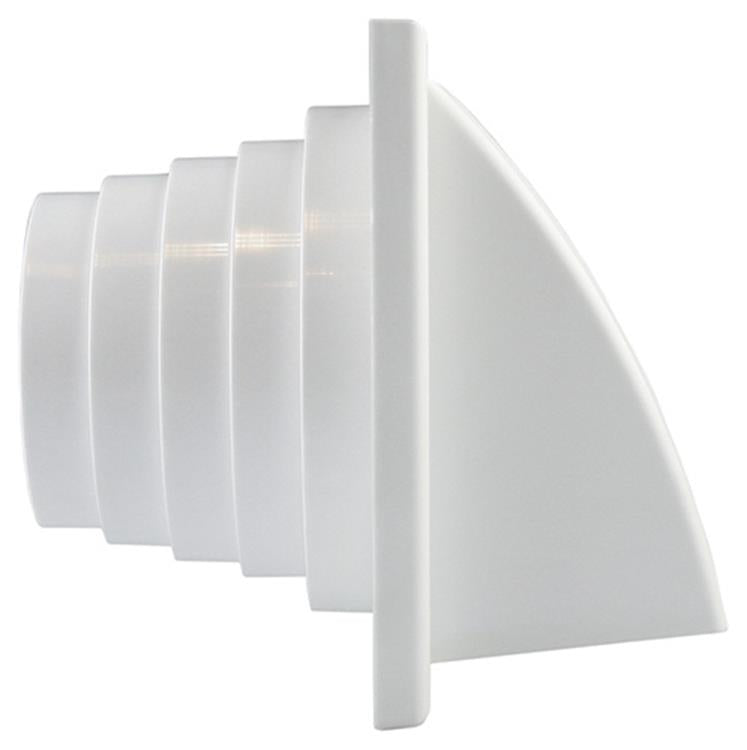 Afbeelding laden in galerijviewer, Renson 1006383 - dampkaprooster 1 klep 741 dia pvc ral 9010 ø100-130 | 2 stuks
