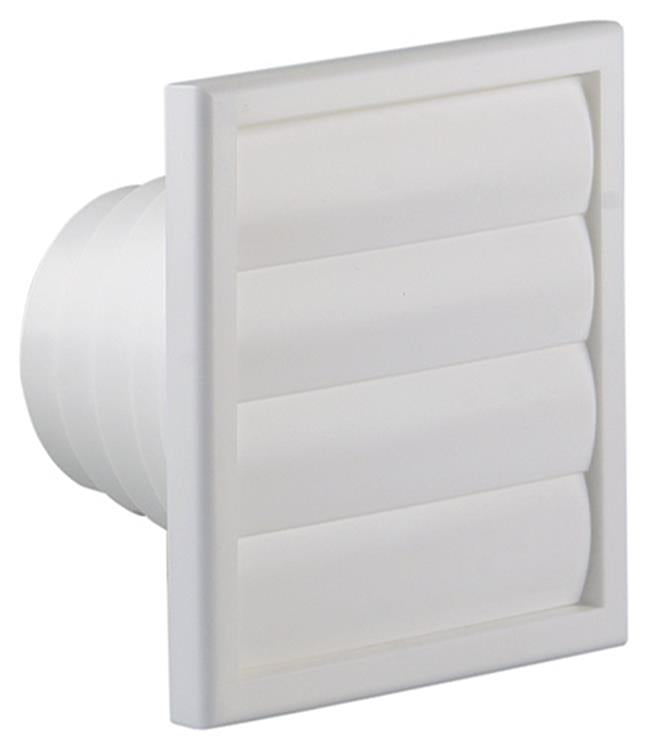 Afbeelding laden in galerijviewer, Renson 1006385 - dampkaprooster 4 klep 742 dia pvc ral 9010 ø100-130 | 2 stuks
