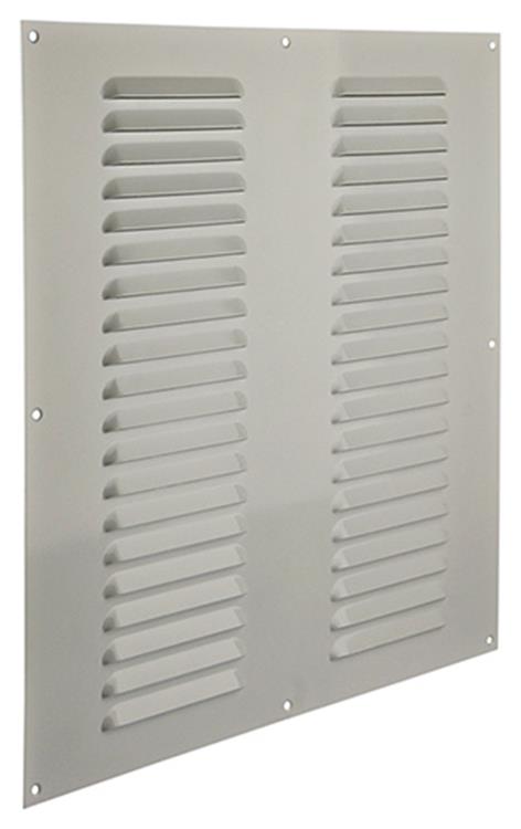 Renson 1006319 - schoepenrooster vlak alu ral 9010 400x400mm | 5 stuks