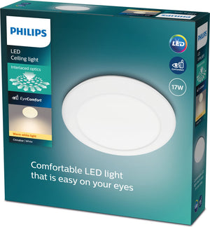 Philips led philips cinnabar plafonnière - warmwit licht - 32cm