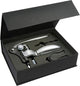 5five luxe wijnopener set - rvs - 3-delig - cadeauset - kurkentrekker flessenopenerpener - sommelier mes - wijn