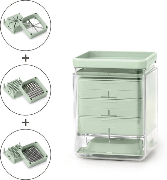 Brabantia tasty+ groentesnijder - jade green