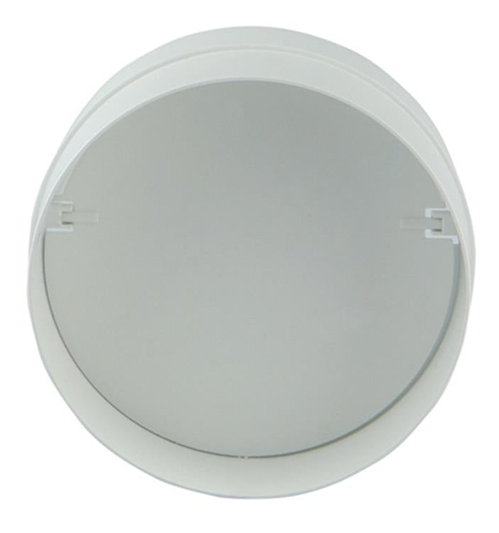 Afbeelding laden in galerijviewer, Renson 1006398 - pvc verbindingsstuk + terugslagklep 7007 wit ø 100 | 2 stuks
