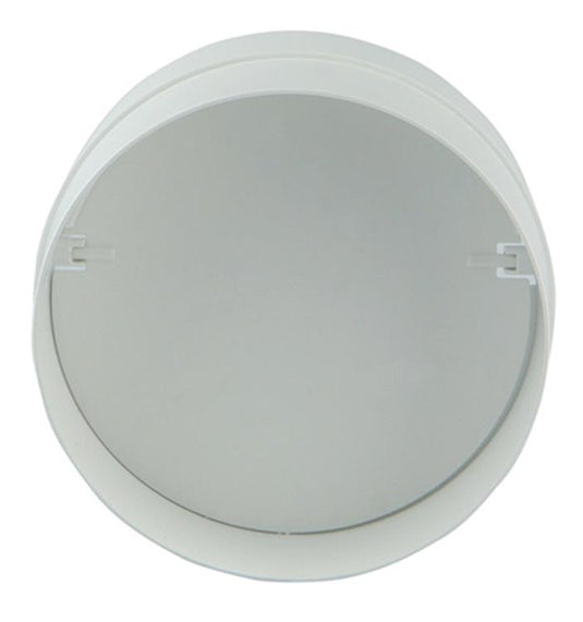 Renson 1006398 - pvc verbindingsstuk + terugslagklep 7007 wit ø 100 | 2 stuks
