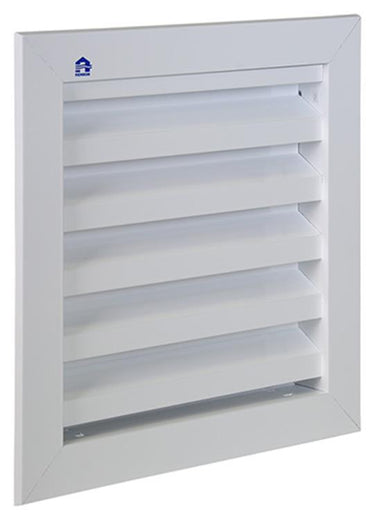 Renson 1006610 - inbouw muurrooster 411 ral 9010 200x200mm | 2 stuks