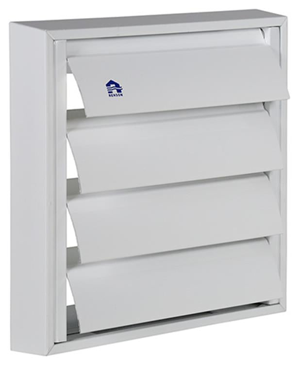 Afbeelding laden in galerijviewer, Renson 1013878 - lamellenrooster alu wit 433 173x173mm | 2 stuks

