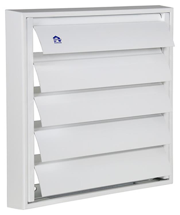 Afbeelding laden in galerijviewer, Renson 1013879 - lamellenrooster alu wit 433 210x210mm | 2 stuks
