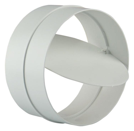 Renson 1008568 - pvc verbindingsstuk + terugslag klep 7007 wit diam. 125mm | 2 stuks