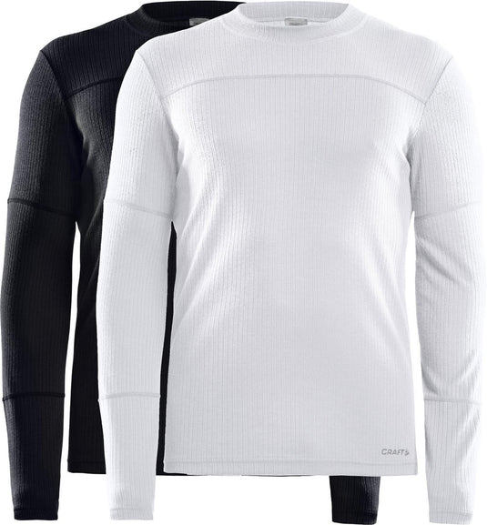 Craft - core 2-pack baselayer - thermoshirt - zwart wit - heren - m